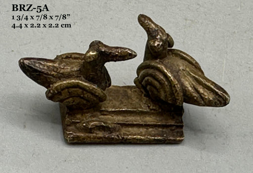 Small Vintage African Ashanti Brass Bird Gold Weights - Ghana