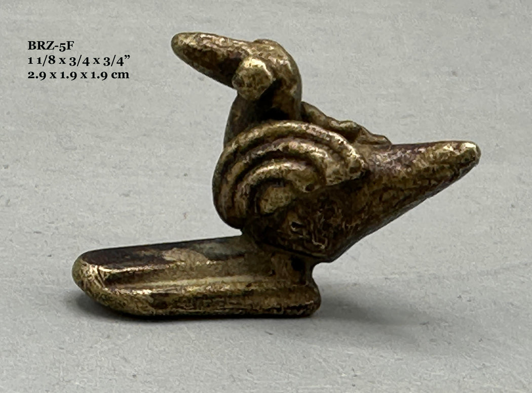 Small Vintage African Ashanti Brass Bird Gold Weights - Ghana