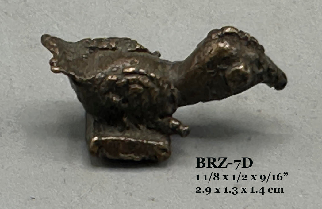 Small Vintage African Baule Brass Bird Gold Weights - Ivory Coast