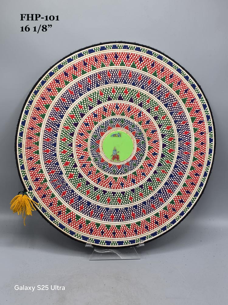Large Vintage Handwoven Hausa Basket/Platter - Nigeria