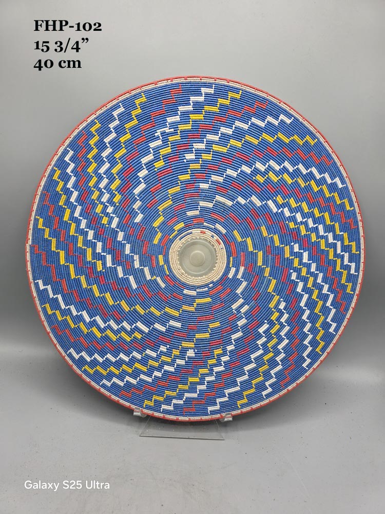 Large Vintage Handwoven Hausa Basket/Platter - Nigeria