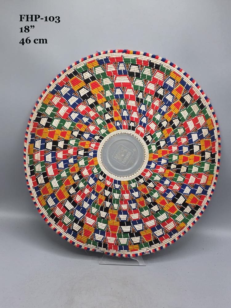 Large Vintage Handwoven Hausa Basket/Platter - Nigeria