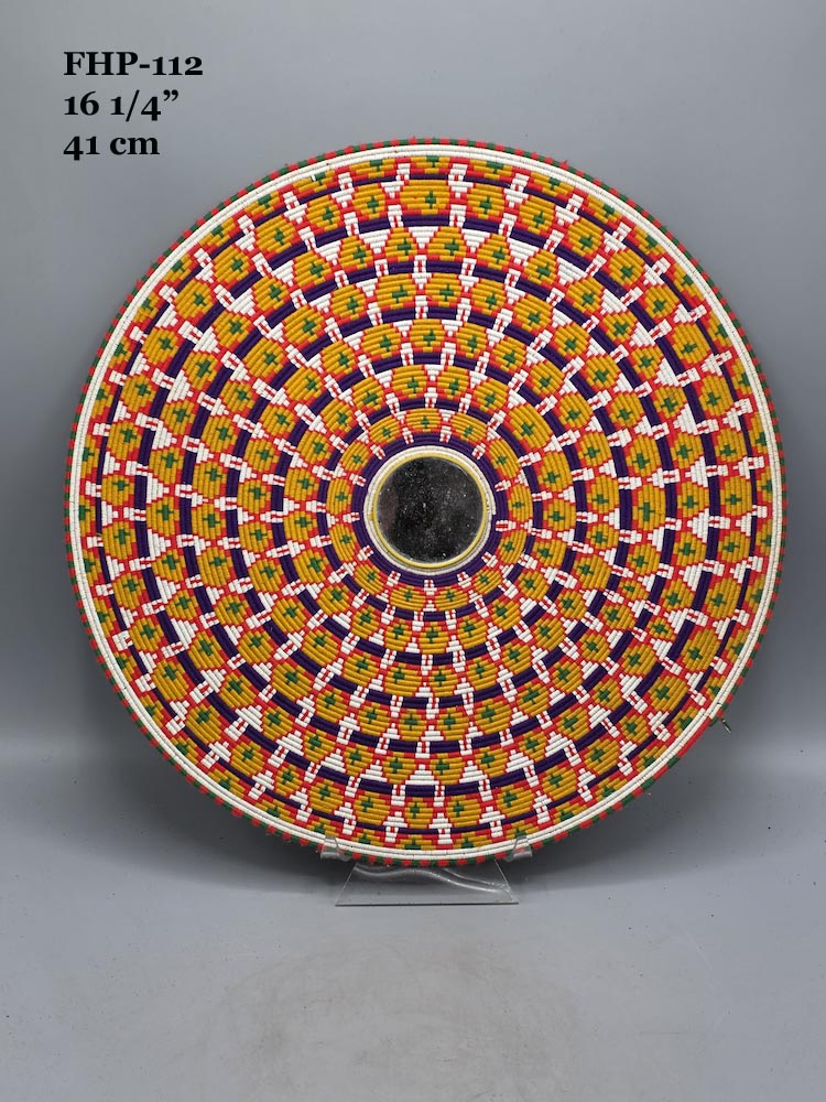 Large Vintage Handwoven Hausa Basket/Platter - Nigeria