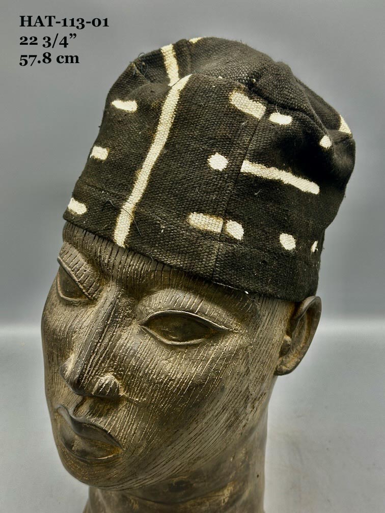 Genuine Mudcloth Kufi Hat - Mali -Smallest Sizes