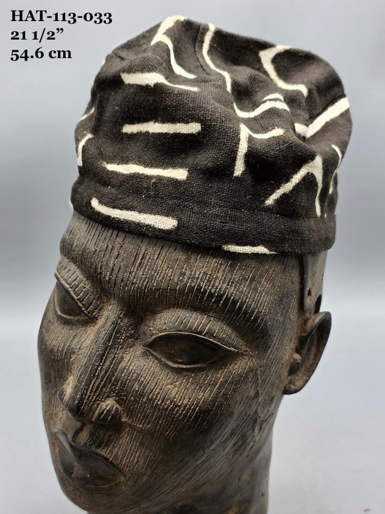 Genuine Mudcloth Kufi Hat - Mali -Smallest Sizes