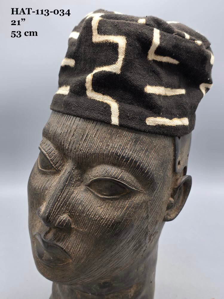 Genuine Mudcloth Kufi Hat - Mali -Smallest Sizes