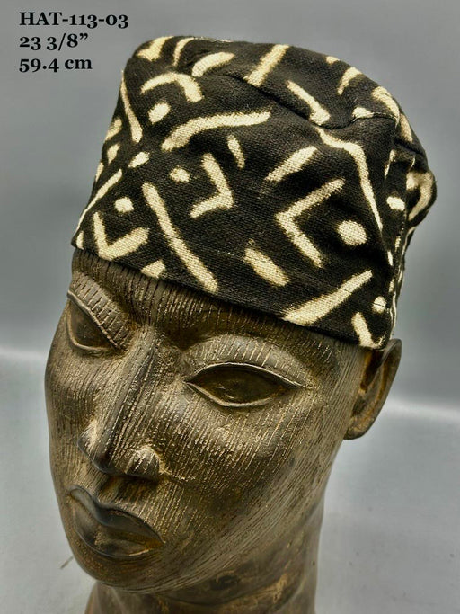 Genuine Vintage Mudcloth Kufi Hat - Mali