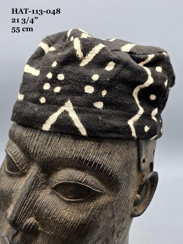 Genuine Mudcloth Kufi Hat - Mali -Smallest Sizes