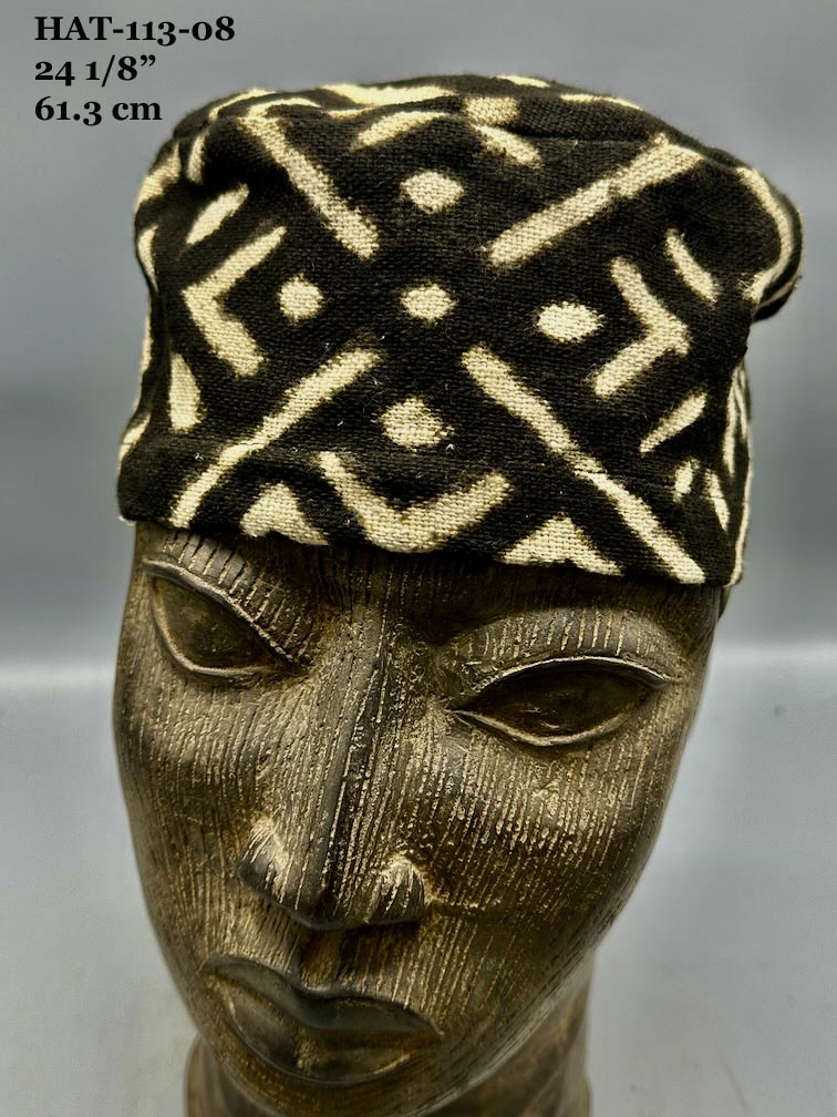 Genuine Vintage Mudcloth Kufi Hat - Mali