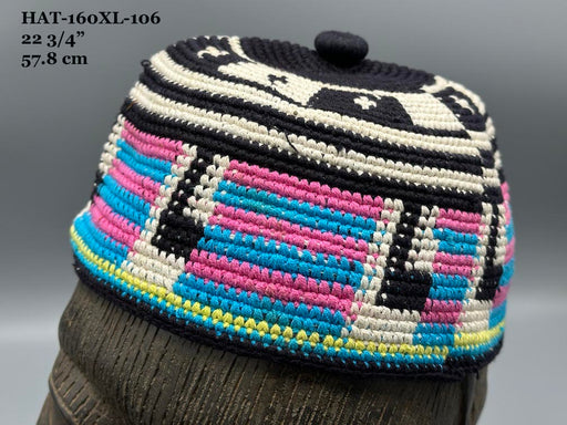 Handwoven Cotton African Kufi Men's or Women's Hat - Wide Variety of Sizes