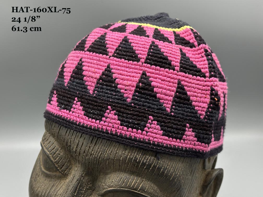 Handwoven Cotton African Kufi Men's or Women's Hat - Wide Variety of Sizes