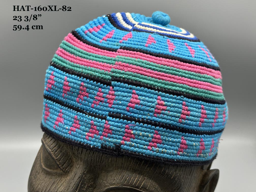 Handwoven Cotton African Kufi Men's or Women's Hat - Wide Variety of Sizes