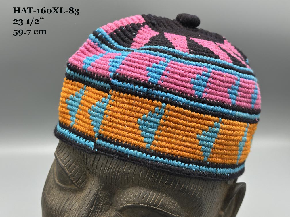 Handwoven Cotton African Kufi Men's or Women's Hat - Wide Variety of Sizes