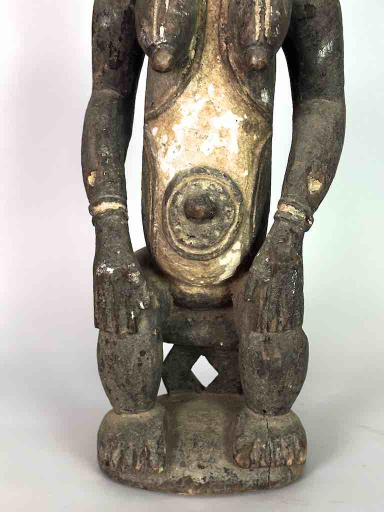 Vintage Seated Igbo Woman Spirit Statue | 23" - Nigeria