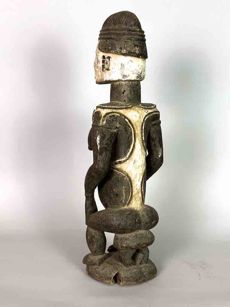 Vintage Seated Igbo Woman Spirit Statue | 23" - Nigeria