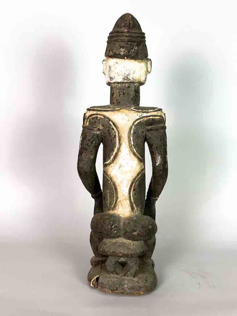 Vintage Seated Igbo Woman Spirit Statue | 23" - Nigeria