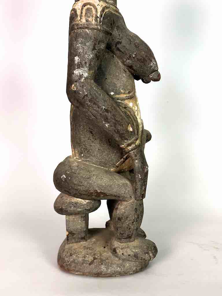 Vintage Seated Igbo Woman Spirit Statue | 23" - Nigeria