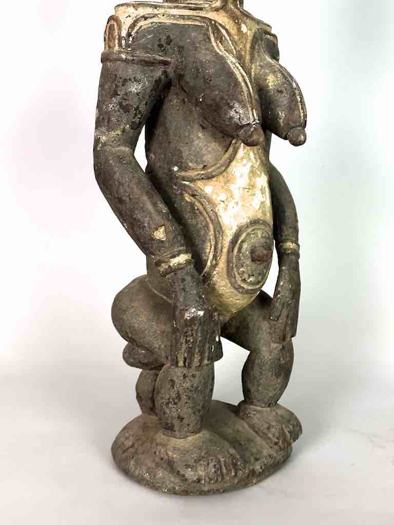 Vintage Seated Igbo Woman Spirit Statue | 23" - Nigeria