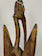 Senufo Contemporary Painted Hornbill Statue | 32" - Mali