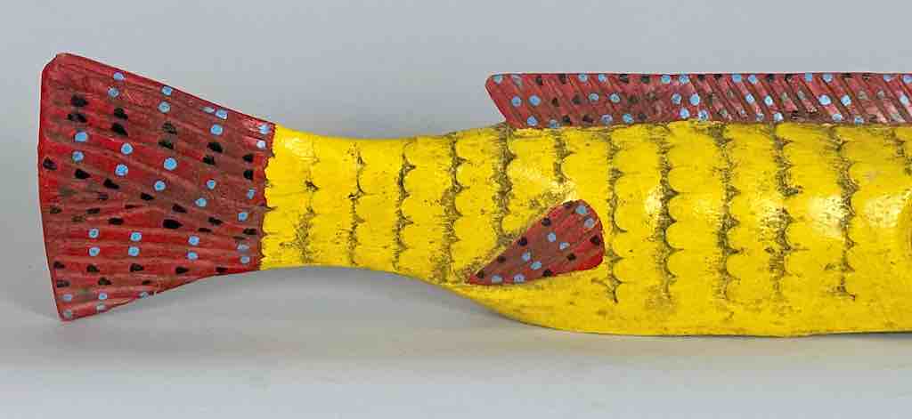 Full Size Bozo Yellow Fish Puppet Sculpture | 24"