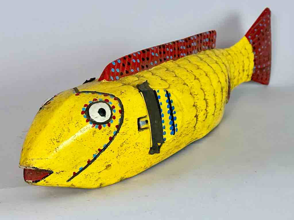 Full Size Bozo Yellow Fish Puppet Sculpture | 24"