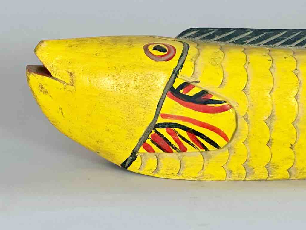 Full Size Bozo Yellow Fish Puppet Sculpture | 22"