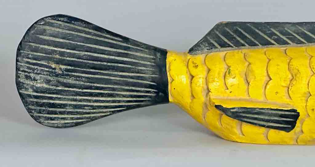 Full Size Bozo Yellow Fish Puppet Sculpture | 22"