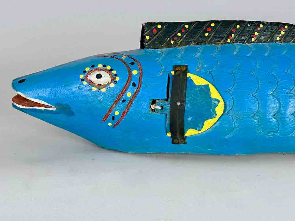 Full Size Bozo Blue Fish Puppet Sculpture | 26"