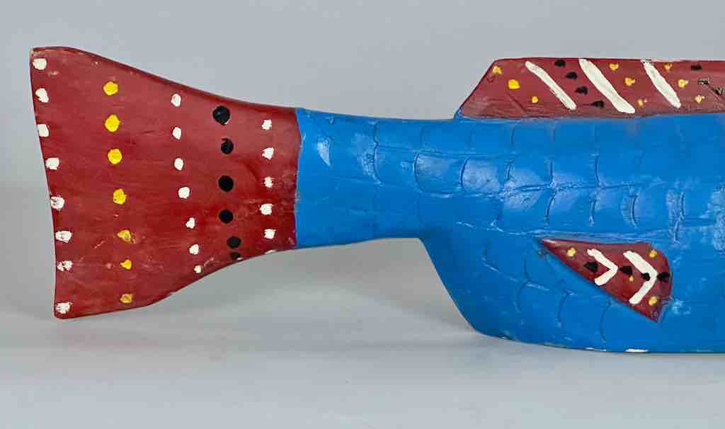 Full Size Bozo Blue Fish Puppet Sculpture | 30"