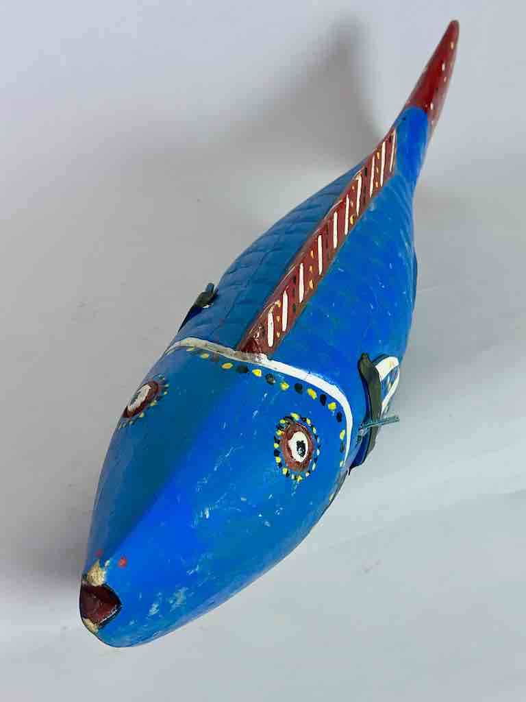 Full Size Bozo Blue Fish Puppet Sculpture | 30"