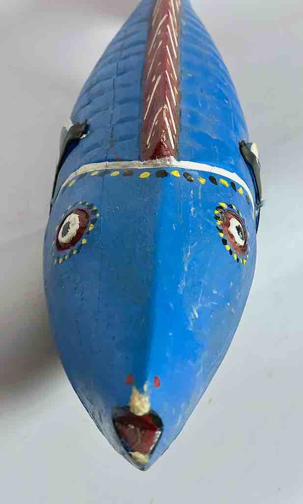 Full Size Bozo Blue Fish Puppet Sculpture | 30"