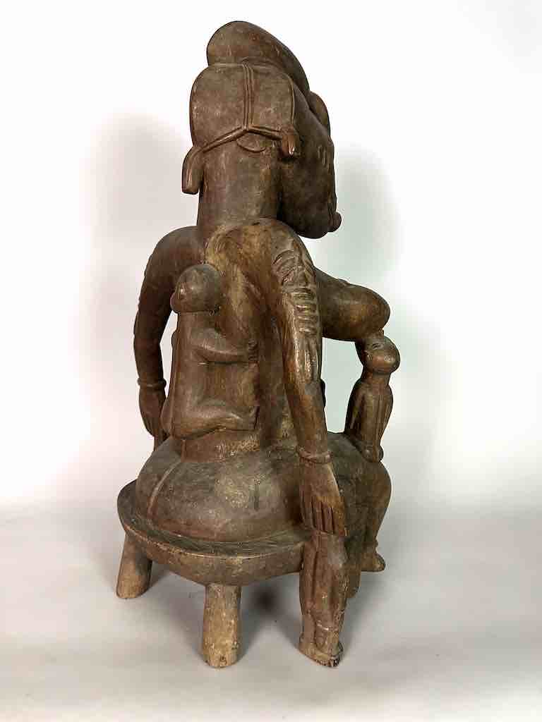 Large Senufo Mother and 3 Children Spirit Statue | 28"