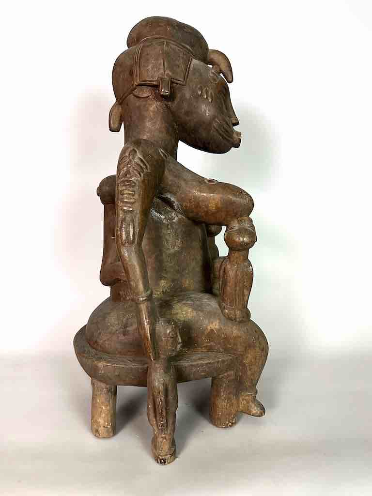 Large Senufo Mother and 3 Children Spirit Statue | 28"