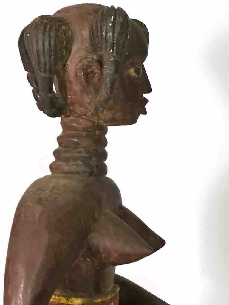 Very Large Ashanti Mother and Child Spirit Statue | 33"