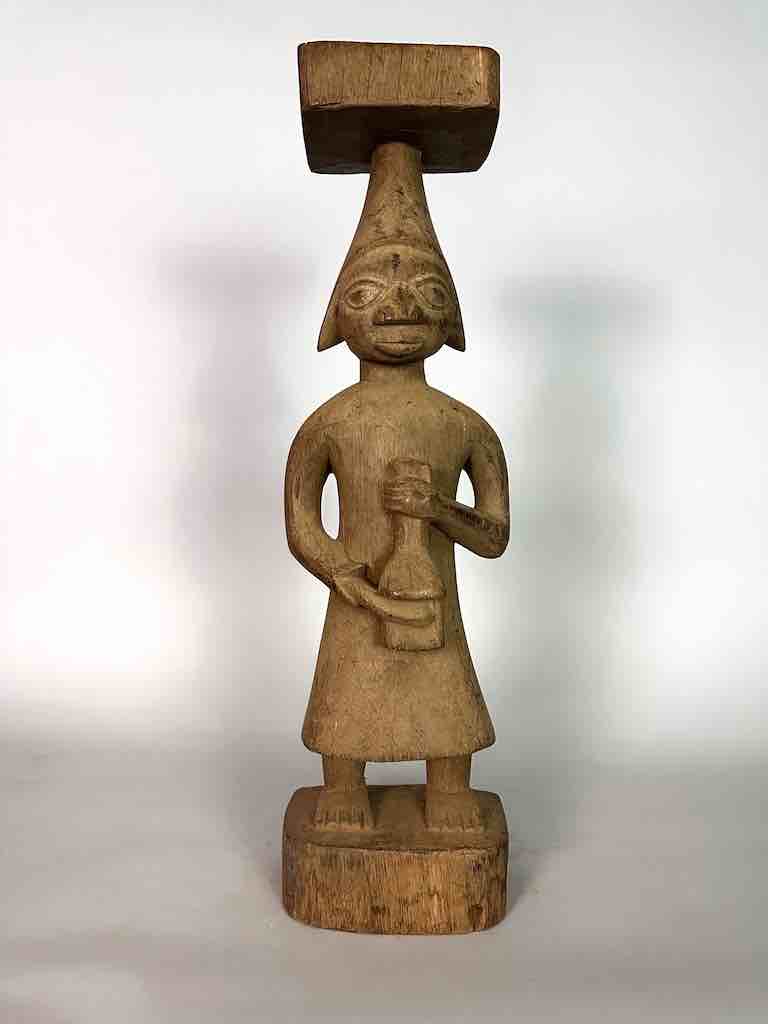 Vintage Fon Standing Man Fetish Statue | 24" - Benin