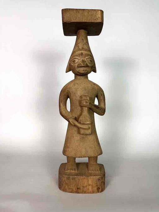 Vintage Fon Standing Man Fetish Statue | 24" - Benin