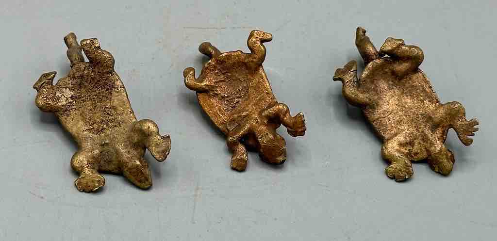 Small African Brass Tortoise Pendant - Ghana