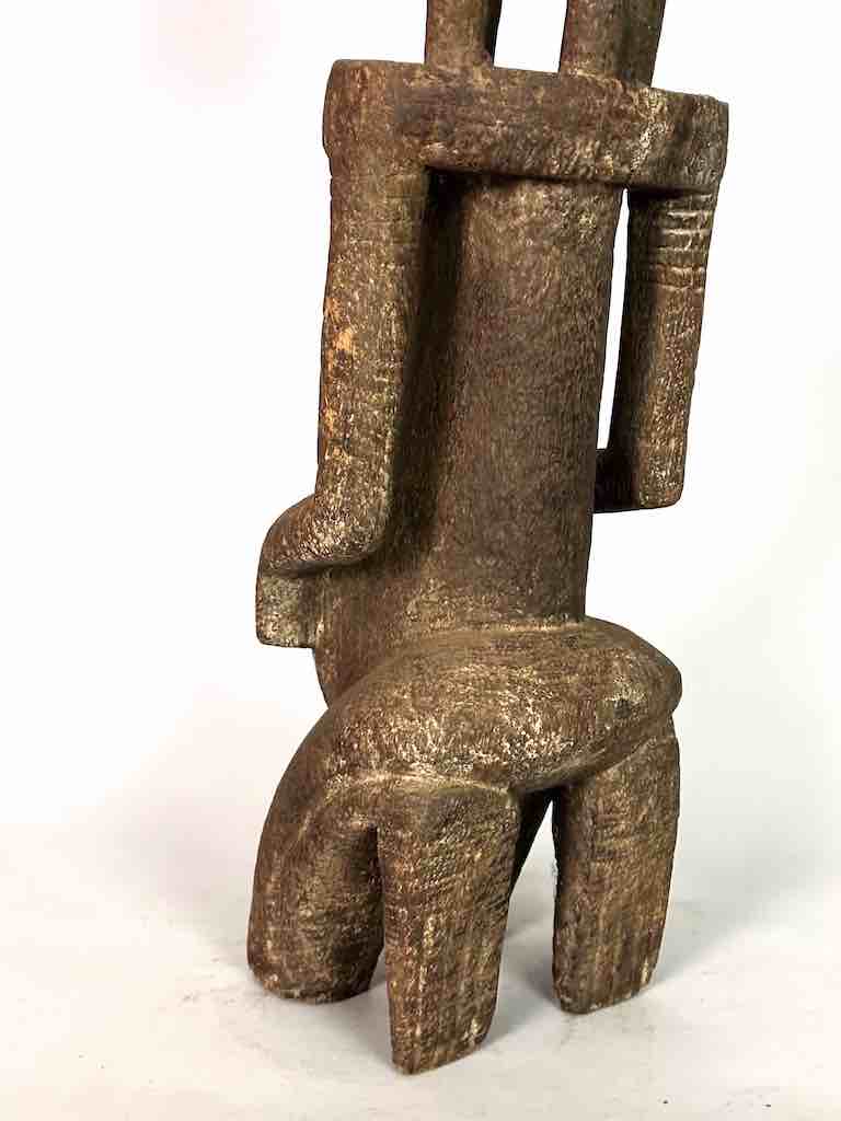 Vintage 4-Head Dogon Male Fetish Statue - Mali