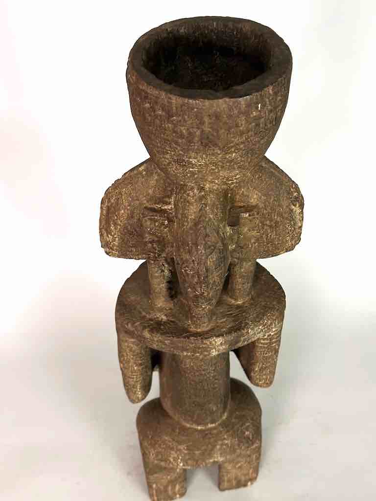 Vintage 4-Head Dogon Male Fetish Statue - Mali