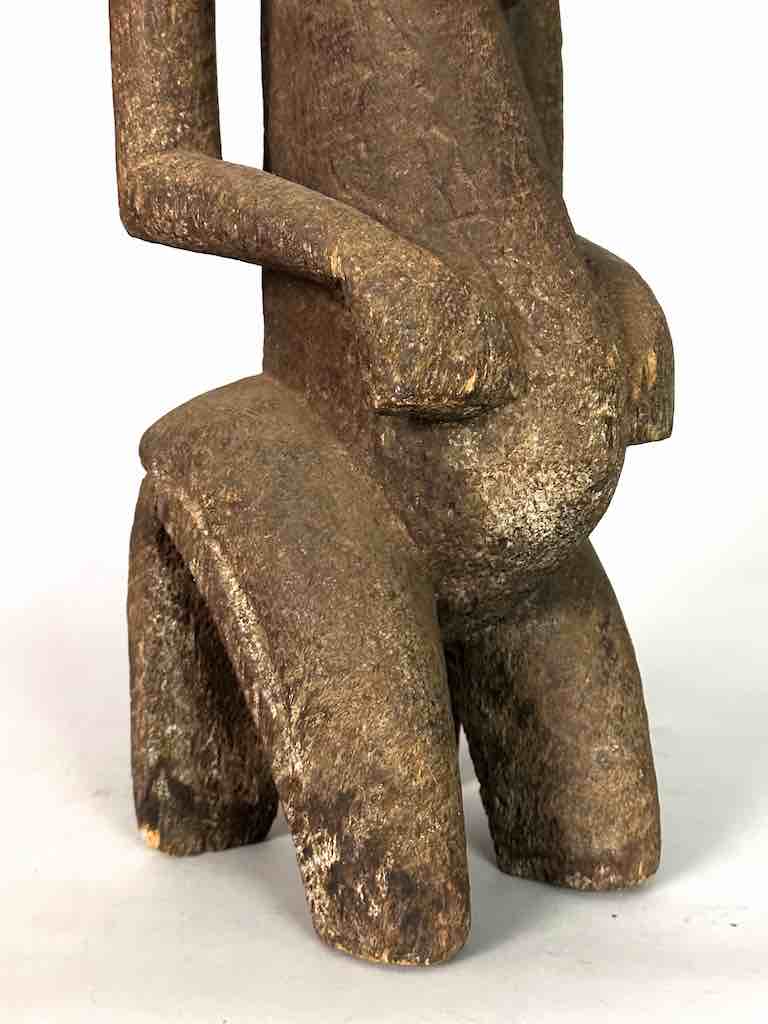 Vintage 4-Head Dogon Male Fetish Statue - Mali