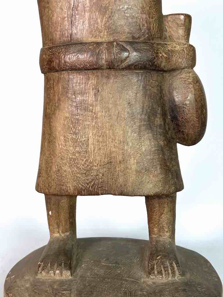 Vintage Fon Standing Man Fetish Statue | 30" - Benin