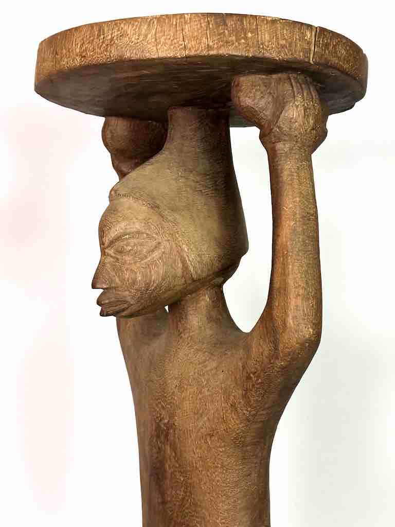 Vintage Fon Standing Man Fetish Statue | 30" - Benin