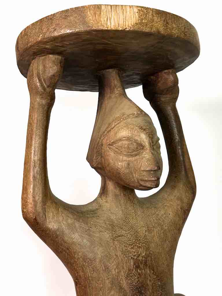 Vintage Fon Standing Man Fetish Statue | 30" - Benin