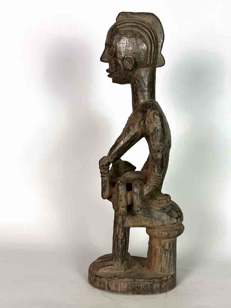 Ashanti Mother Suckling Child Spirit Statue | 24"