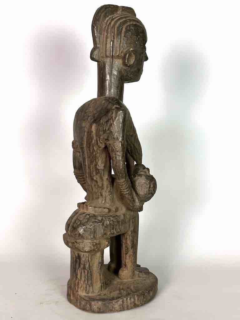 Ashanti Mother Suckling Child Spirit Statue | 24"