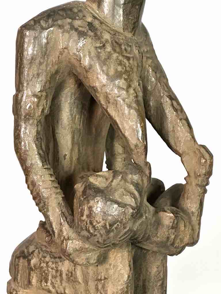 Ashanti Mother Suckling Child Spirit Statue | 24"