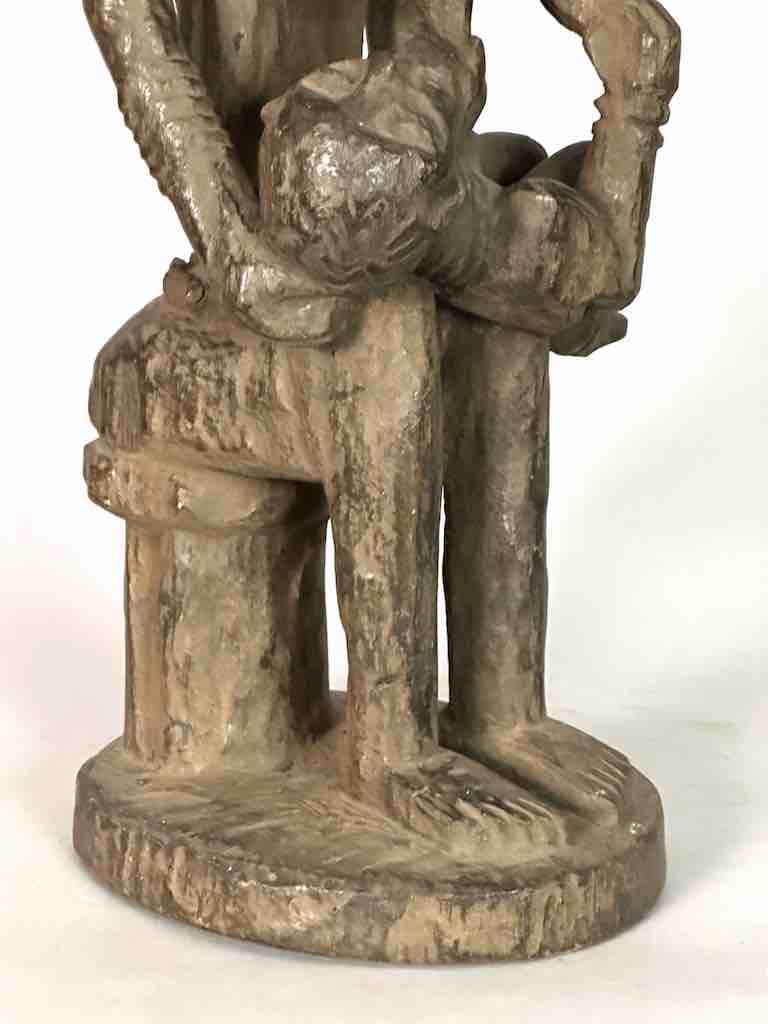 Ashanti Mother Suckling Child Spirit Statue | 24"