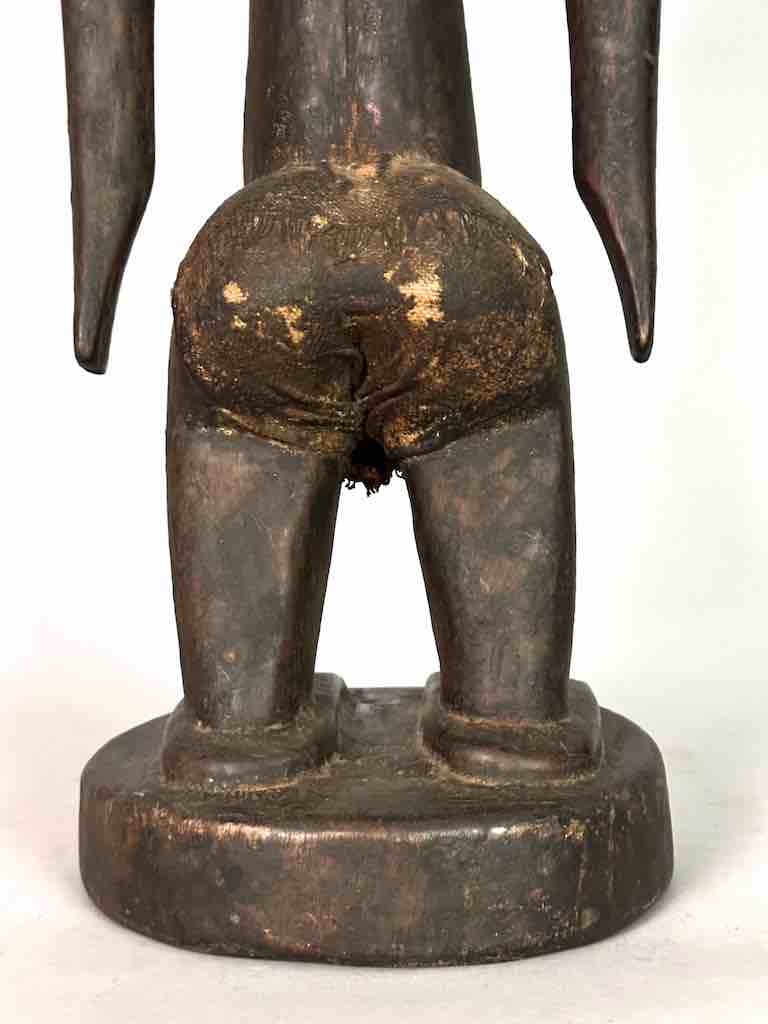 Vintage Exaggerated Breasts Bamana Female Statue - Mali