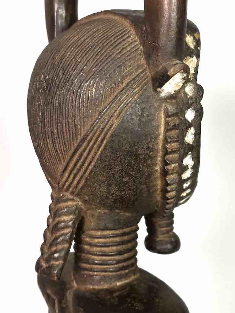 Large Baule Male Mask Ancestor Spirit Statue | 24"