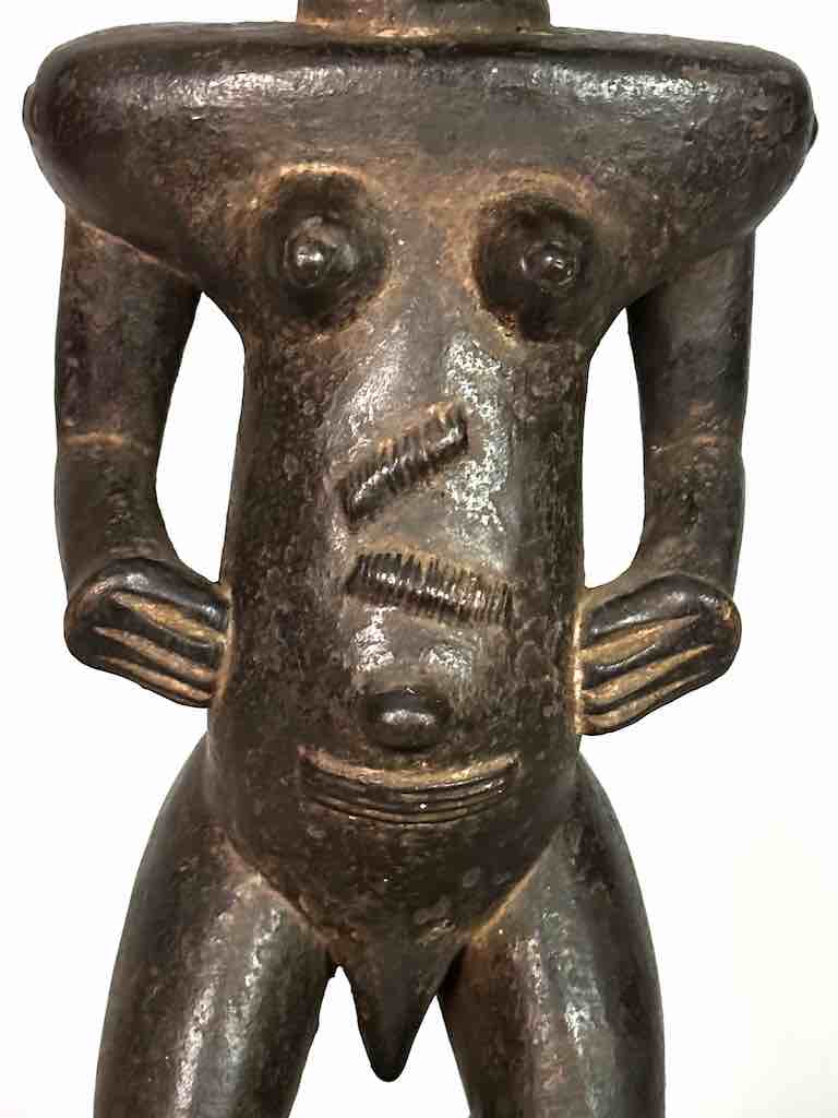 Large Baule Male Mask Ancestor Spirit Statue | 24"